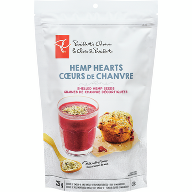 President's Choice, Hemp Hearts, Raw Shelled Hemp Seeds, 227g/8oz., {Imported from Canada}